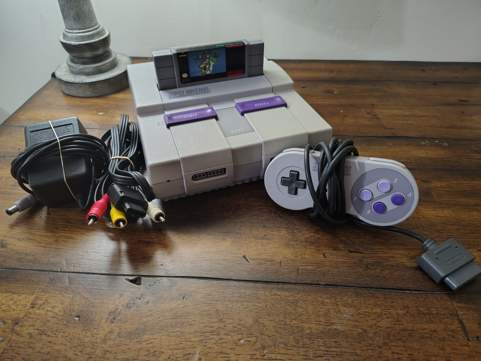 Nintendo SNES Console With Super Mario World