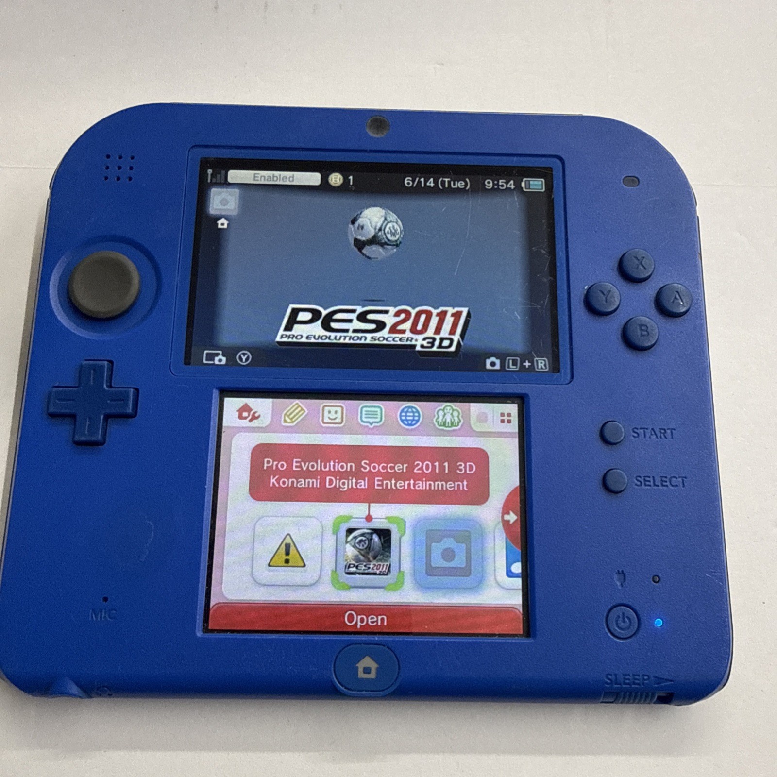 3ds – Electric Blue Console Nintendo 2ds Handheld Video Game Console
