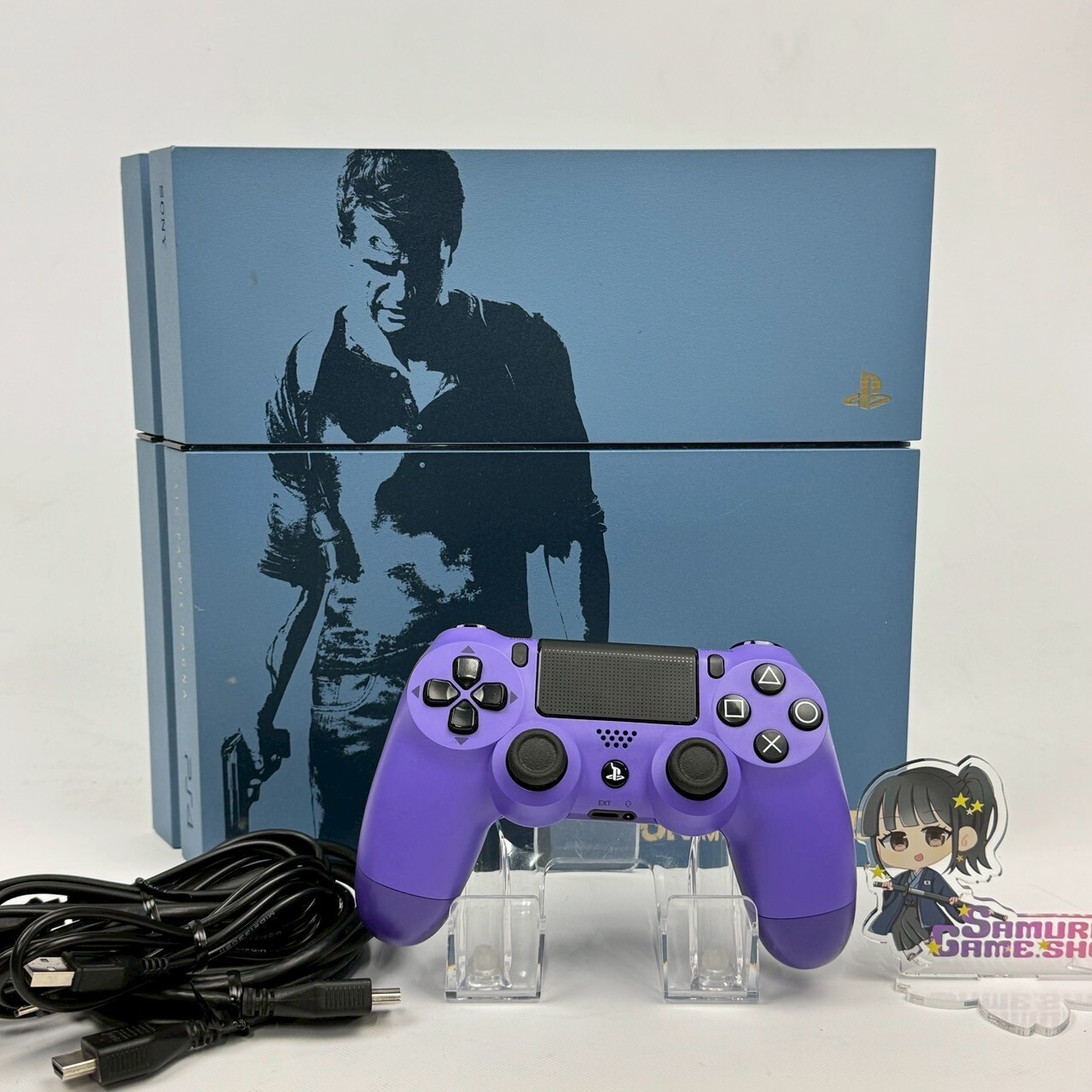 PS4 Sony PlayStation 4 Uncharted 4 Limited Edition 500GB Blue Console 1 Day Ship