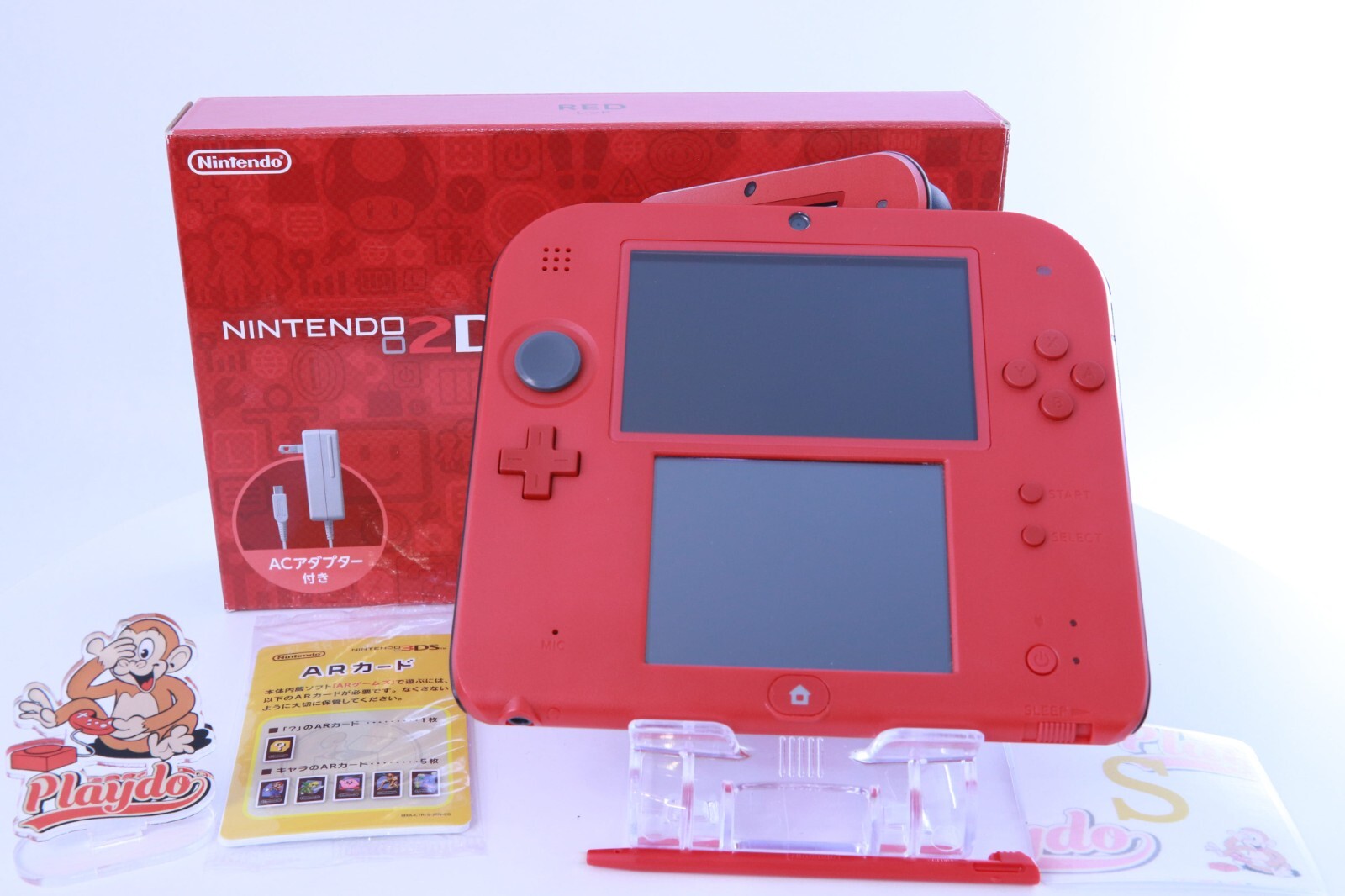 JP Game Nintendo 2DS Red [Rank:S] W/Box Region-locked