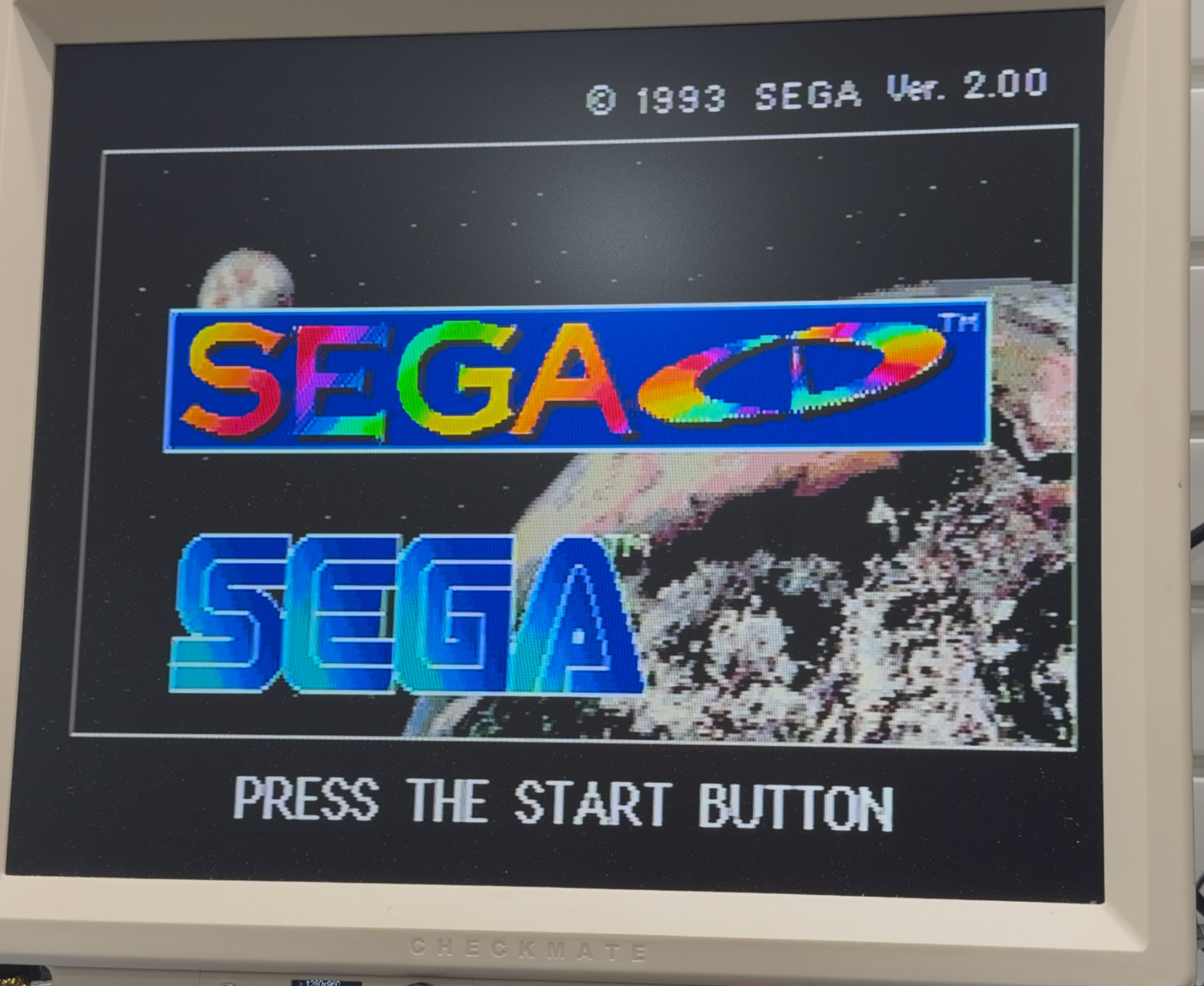 Sega Genesis Model 2 Sega CD Model 2 MK-4102 Bundle Tested Serviced New Controll