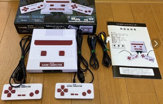 [Famiclone Japanese Console] Play Computer Retro 118 Boxed Famicom KTFC-004W New