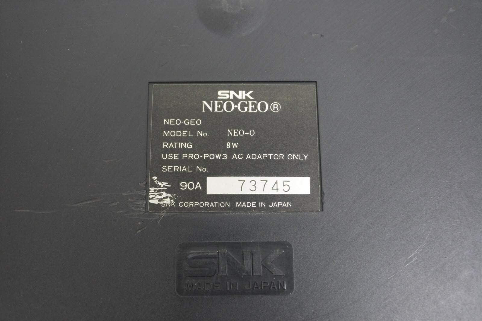 NEO GEO AES Console System Ref 73745 5 Digits Latest Edition Tested JAPAN SNK