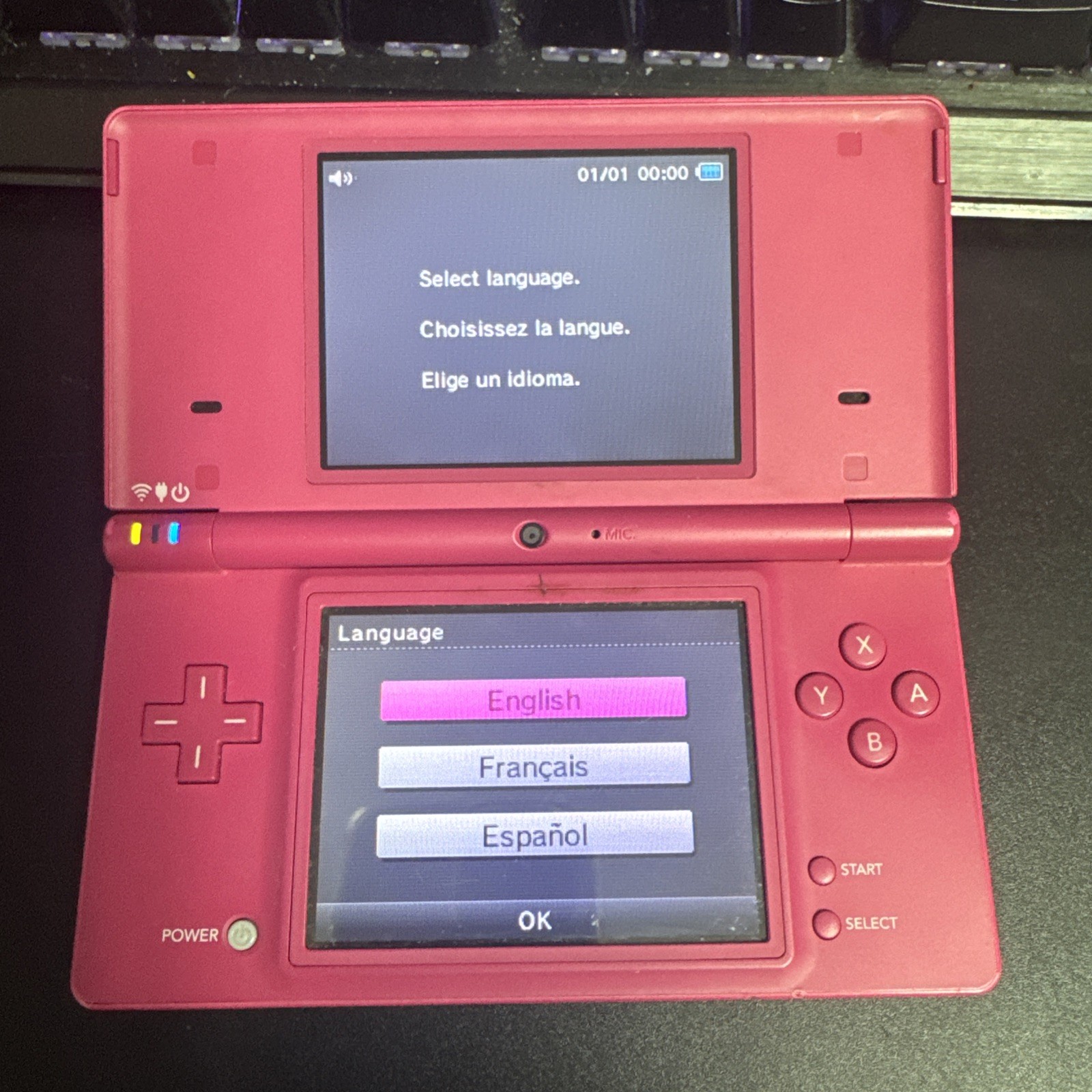 Nintendo DSi Pink Handheld Console DS (No Stylus Or Charger) Tested ￼