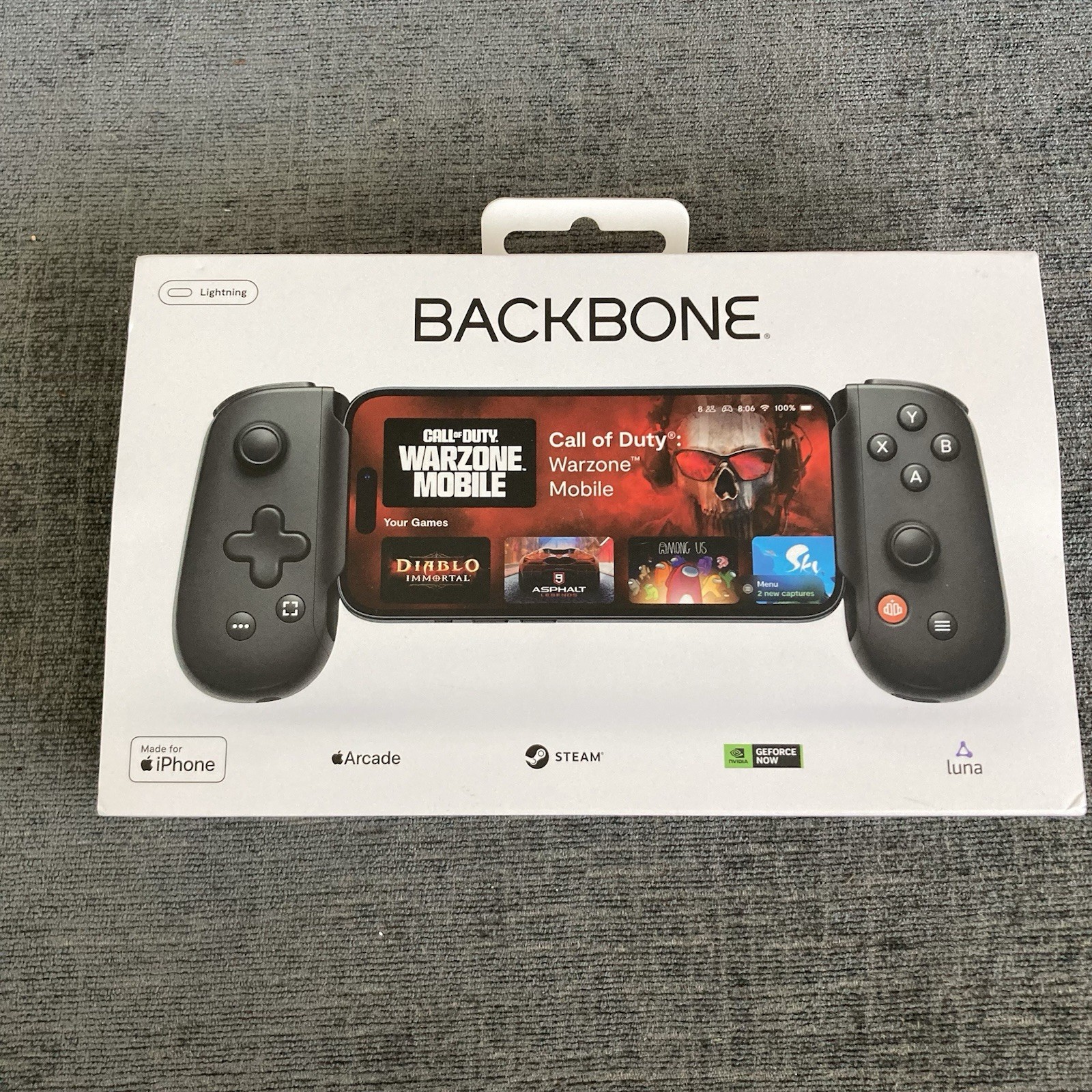 Backbone One (2nd Gen) Gaming Controller for iPhone Lightning Port Black New