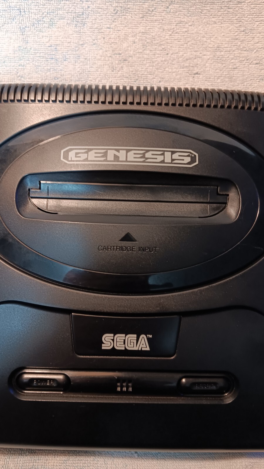 Sega Genesis Model 2 Game Console With Cords Game And One Controller.
