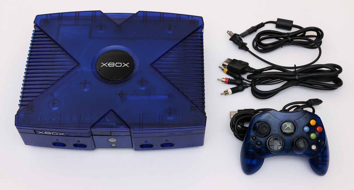 Microsoft Xbox Console System Halo 2 Ice Blue Limited Edition Black Jewel Asia