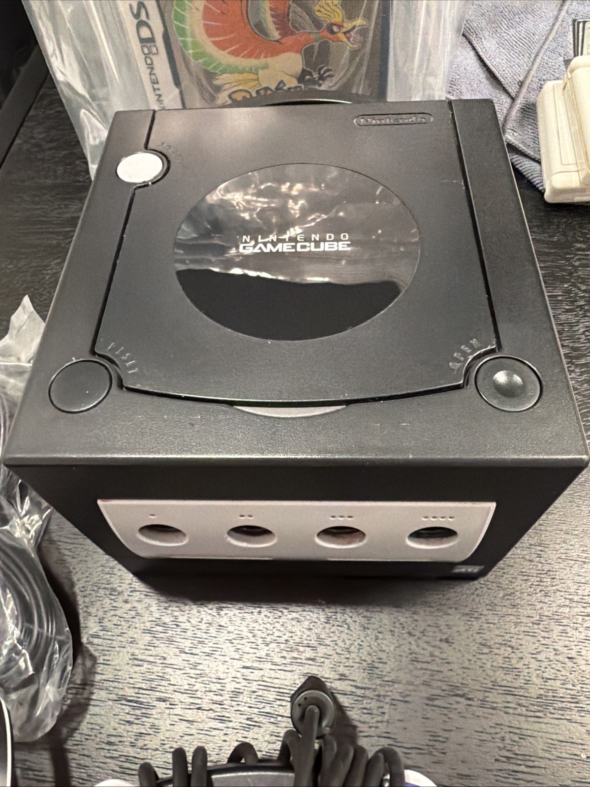 Nintendo GameCube Black Console DOL-101 (USA) with OEM Controller & Cables