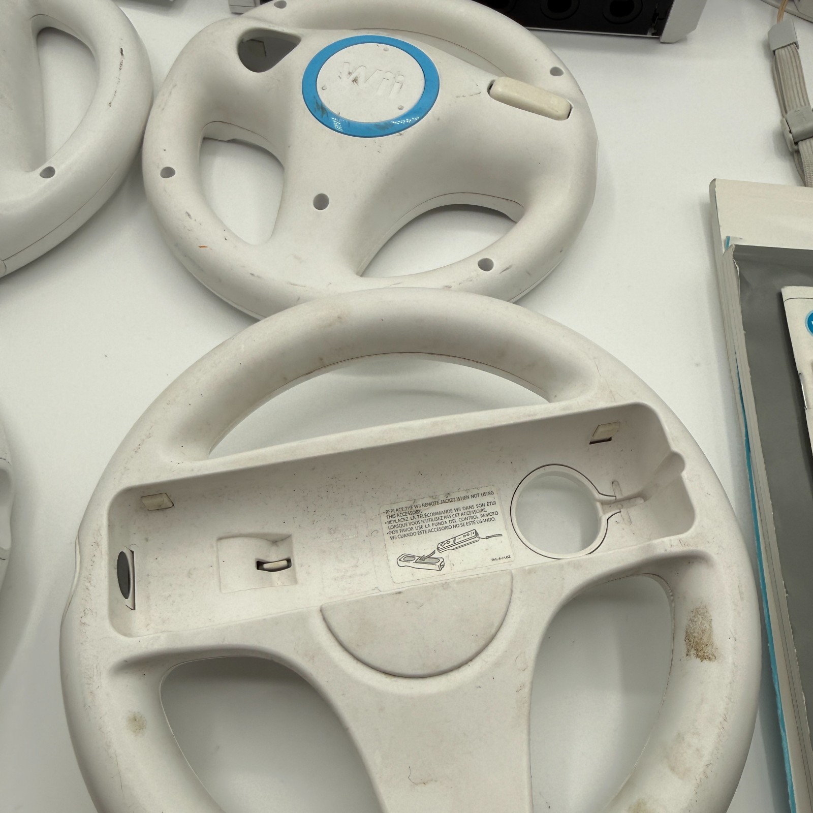 Wii Bundle Controllers Console Steering Wheels Gun Controller Manuals TESTED