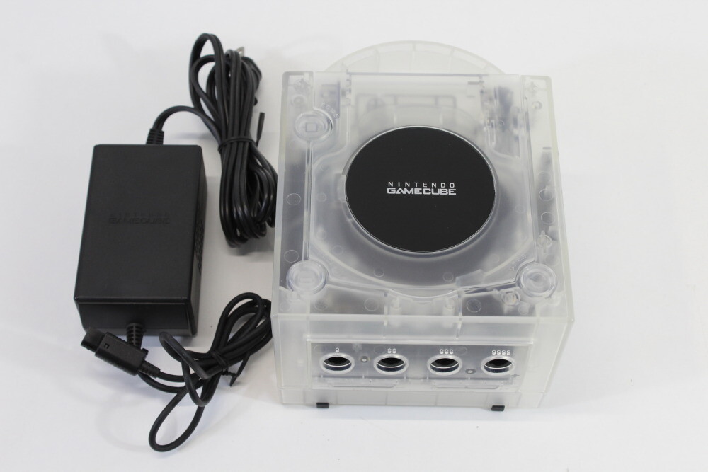 Nintendo Gamecube Console Clear Translucent White & AC NTSC-U/C DOL-001 Slow RGB