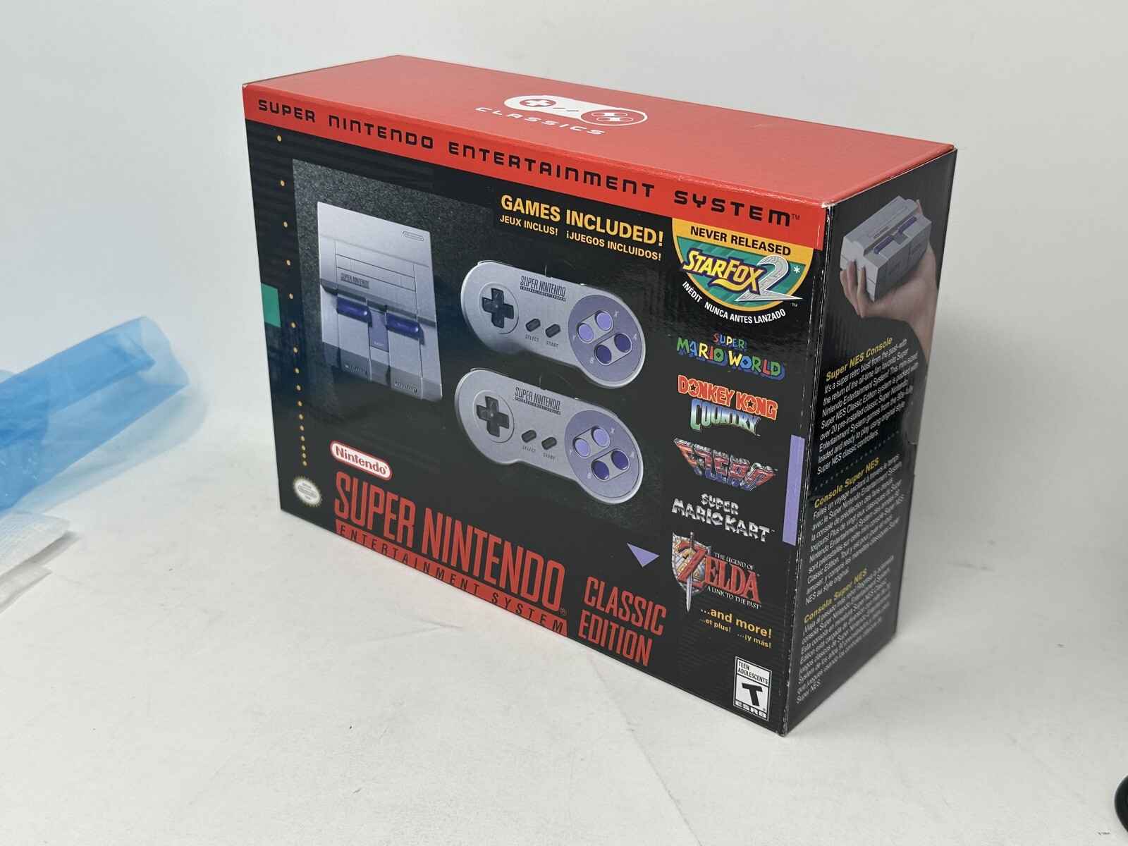 Authentic SNES Super Nintendo Classic Mini Super Entertainment System 21 Games