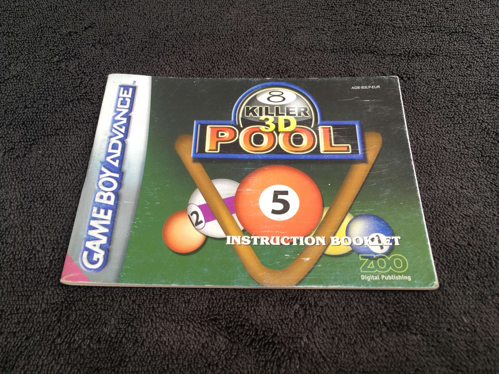Nintendo Game Boy Advance Killer 3D Pool EUR Very Good Condition