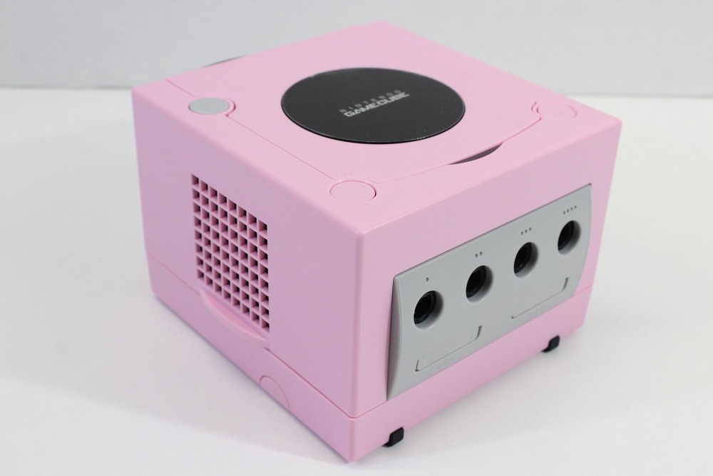 Nintendo Gamecube Console Pastel Pink LED AC S-Video to HDMI NTSC-U/C DOL-001 GC