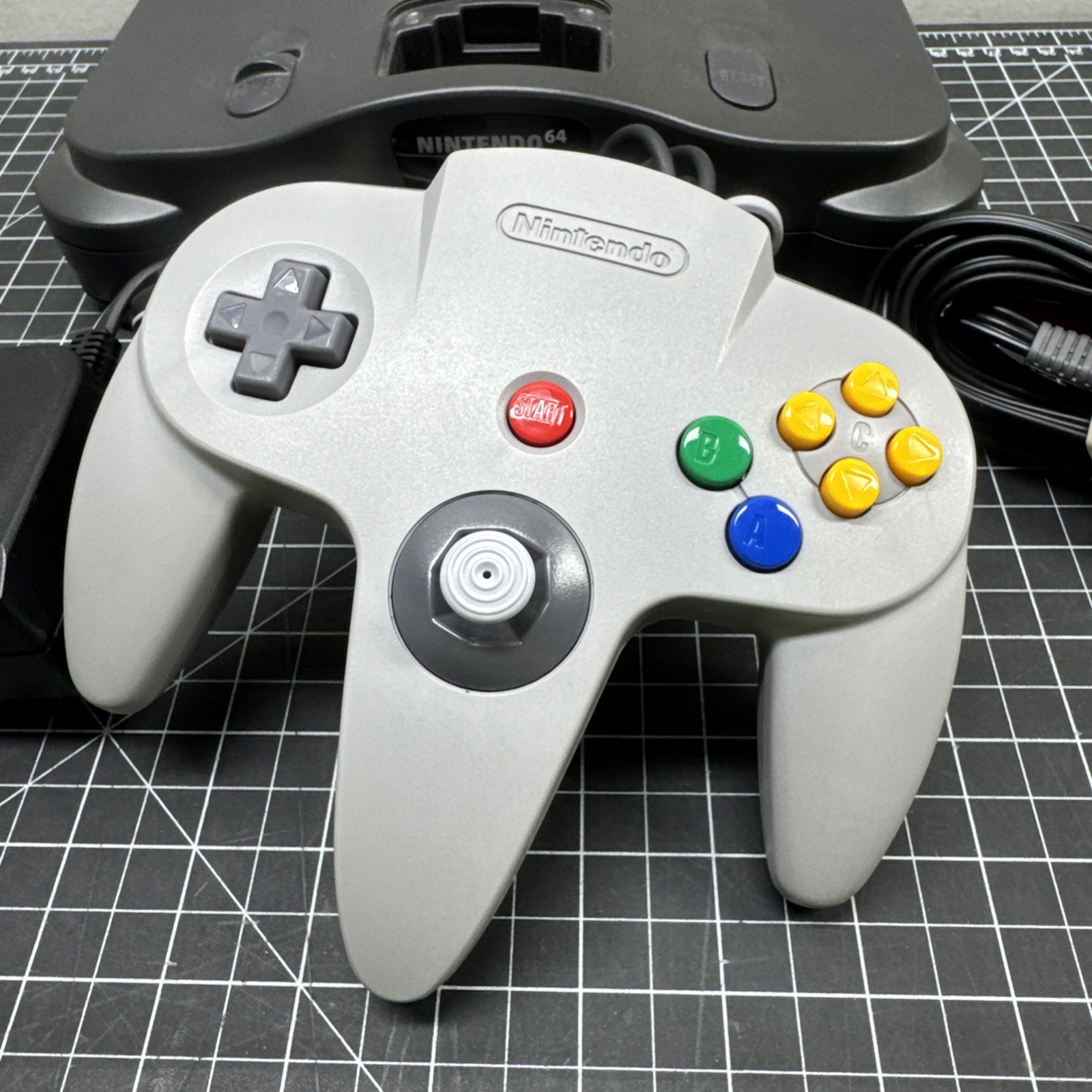 Nintendo N64 Console Only NUS-001(USA) *No Jumper* MISSING Jumper DOOR E2