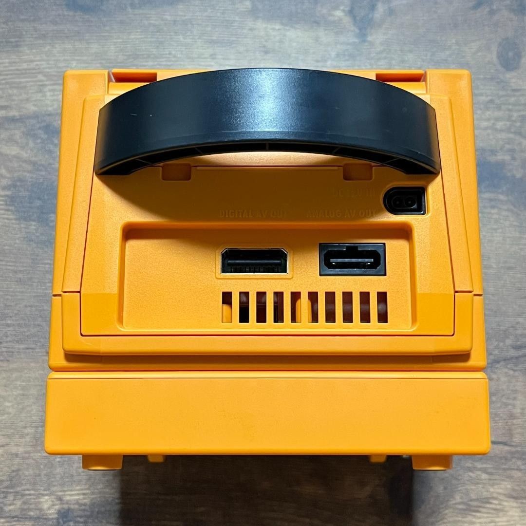 Nintendo GameCube Console Orange NTSC-J Japanese Ver w/Game Boy Player Tested