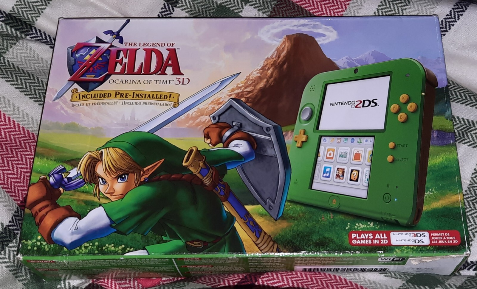 Nintendo 2DS Legend of Zelda Ocarina of Time 3D Green Console