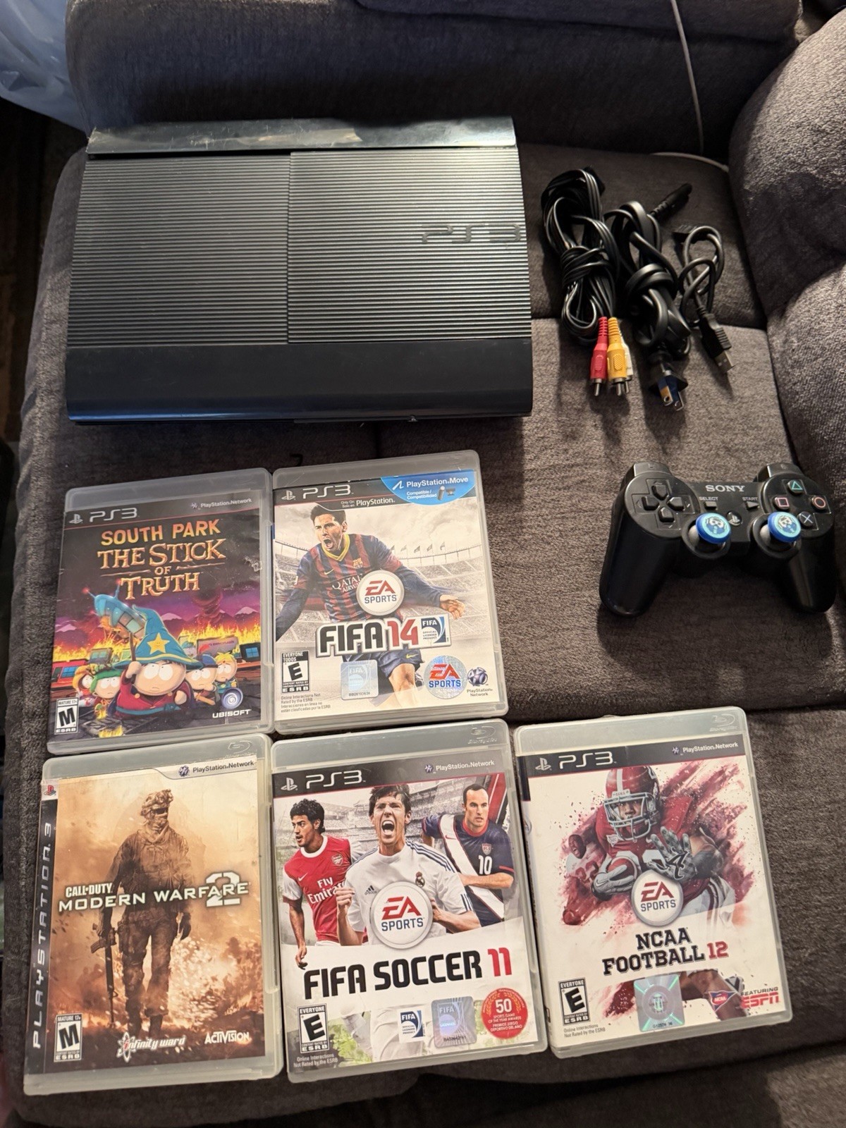 Sony PlayStation 3 250GB Super Slim Console – Black With Games
