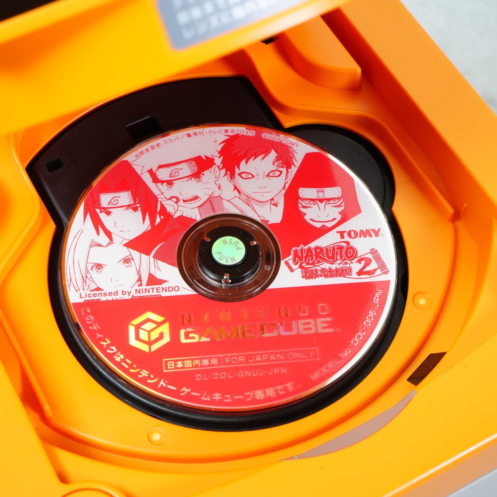 Nintendo GameCube Orange Console Only NTSC U-C/J Region Switch Mod From JAPAN