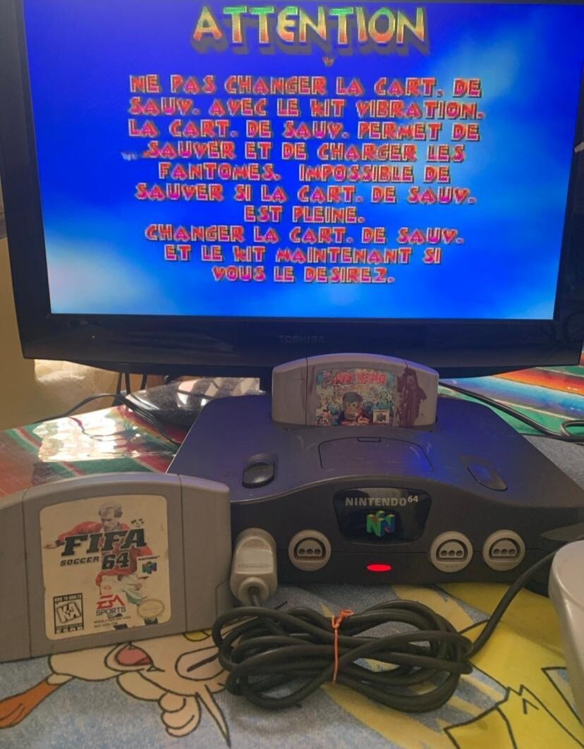 Nintendo 64 Console w/ Controller and Cords – N64 System