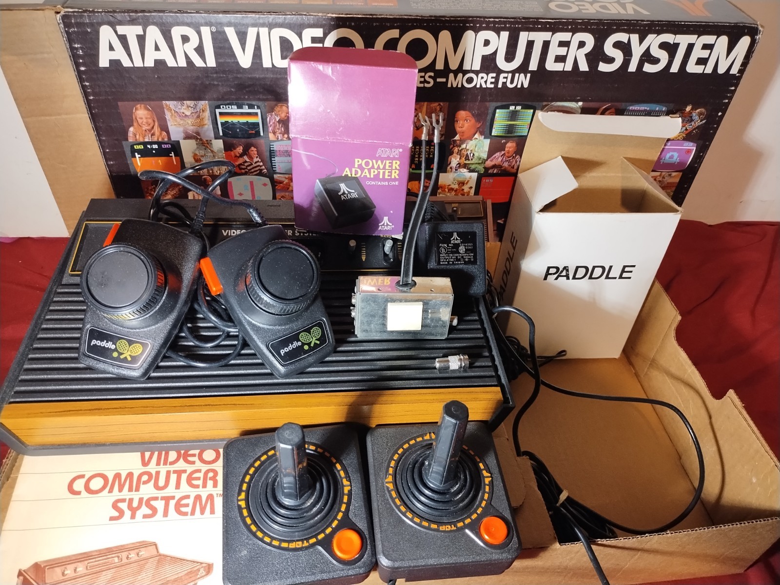 Atari 2600 VCS Console System in Box w Games Tested