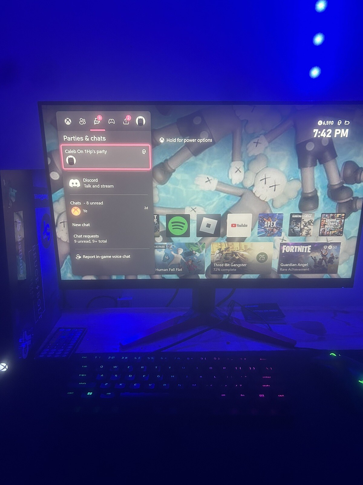Xbox One X One Controller Razer Huntsman Mini Keyboard Razer Deathadder Mouse