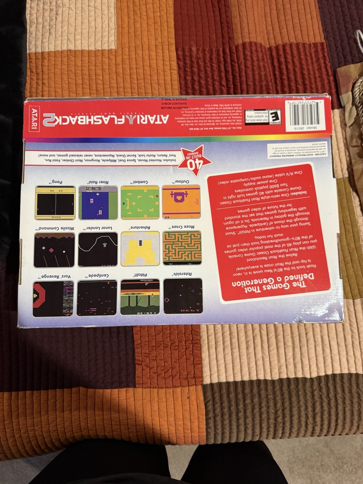 Atari Flashback 2 Home Console, 40 Built-In Games, 2 Joysticks, RCA