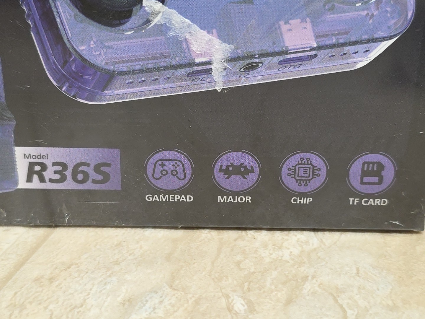R36S Open Source Handheld Game Console, Large screen, Large battery, 64GB