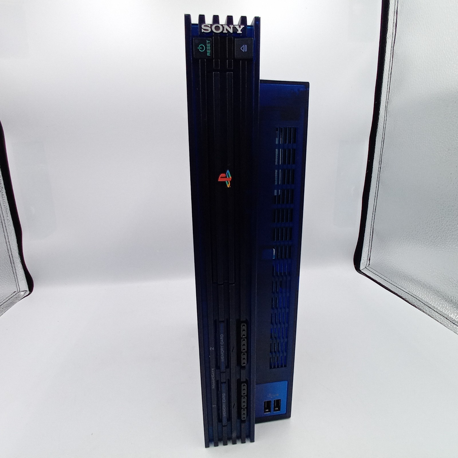 PlayStation 2 Console Midnight Blue SCPH-50000 Boxed HDD Stand Japanese Tested