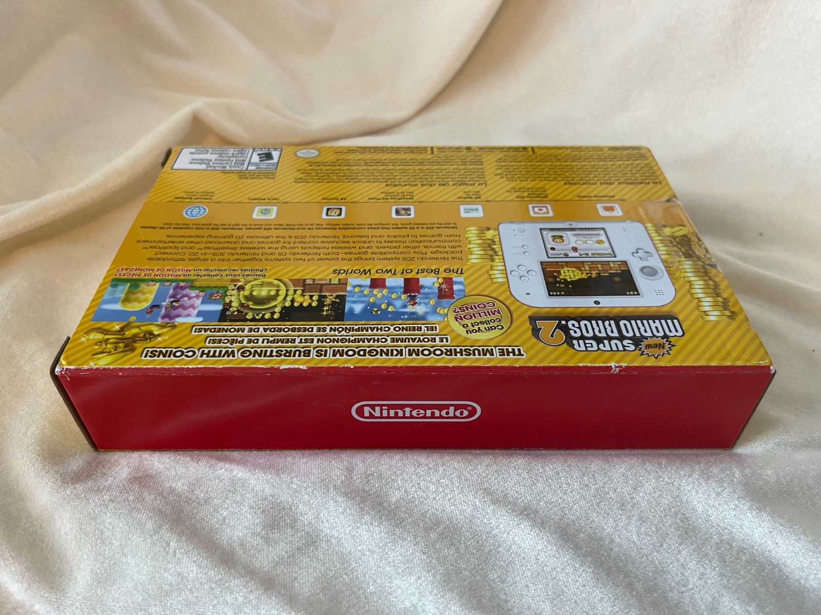 Nintendo 2DS Scarlet Red Console Super Mario Bros 2 Bundle Brand New Sealed Mint