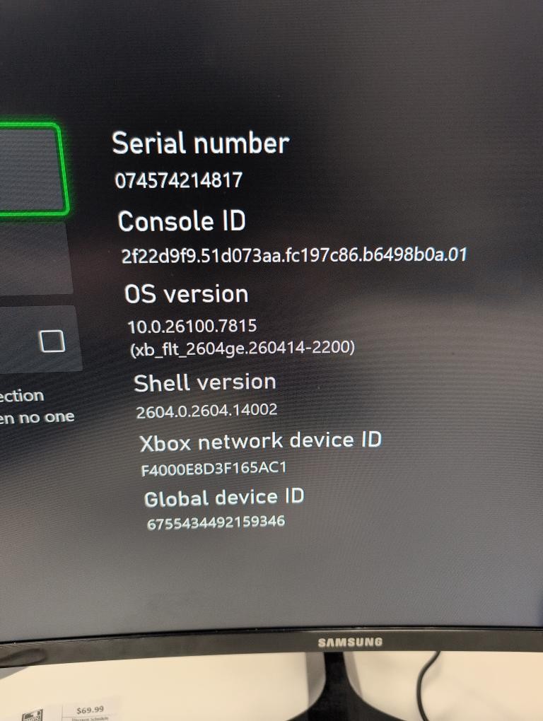 Microsoft Xbox Series X 1tb with Controller and Cables (P08035509)