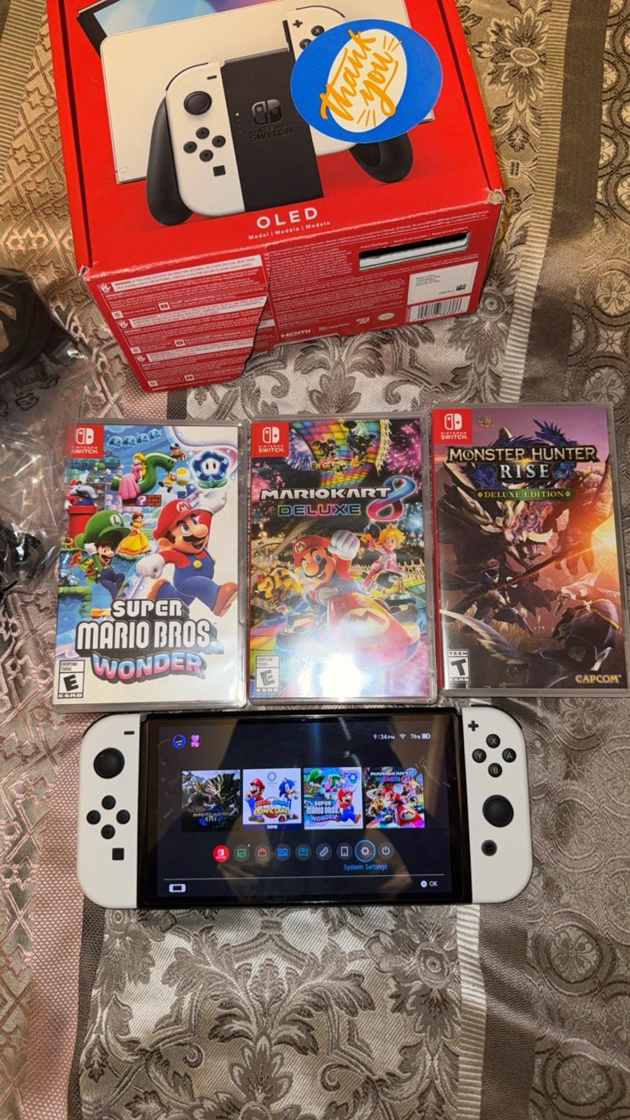 Nintendo Switch White OLED Bundle