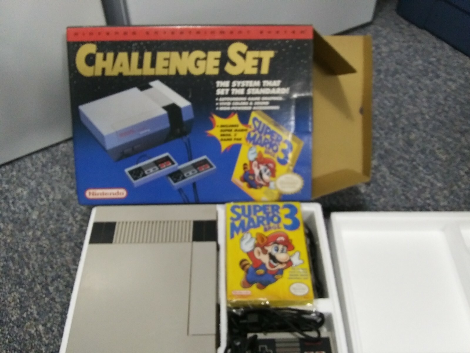 Nintendo Entertainment System Challenge Set w/ Super Mario Bros. 3 in the BOX!