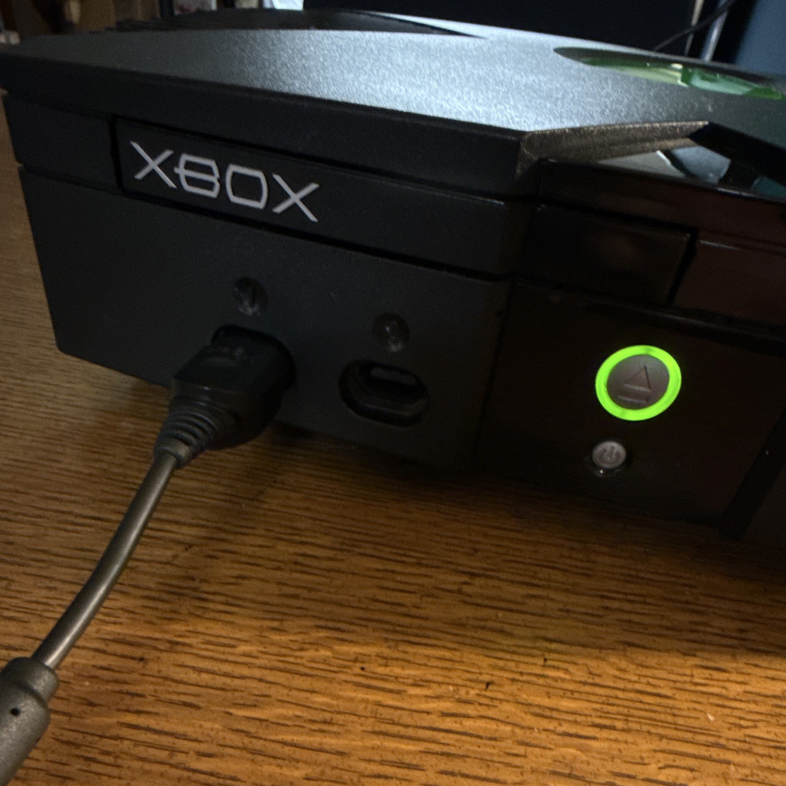 Microsoft Xbox Original Console Black & Cables Only Working Read Description