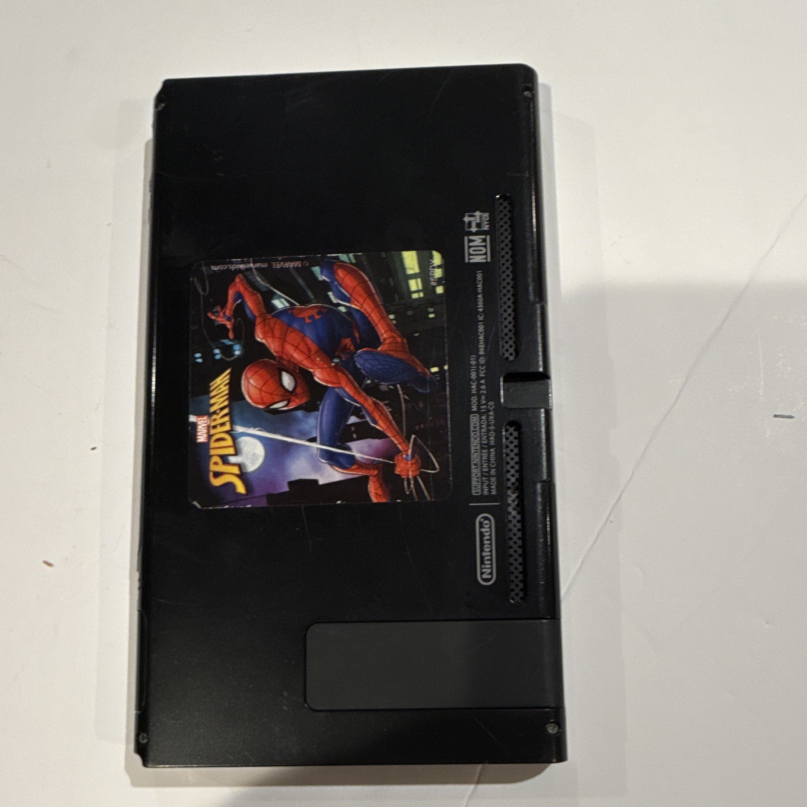 Nintendo Switch Handheld System Black Wi-Fi HDMI USB-C Spider-Man Sticker