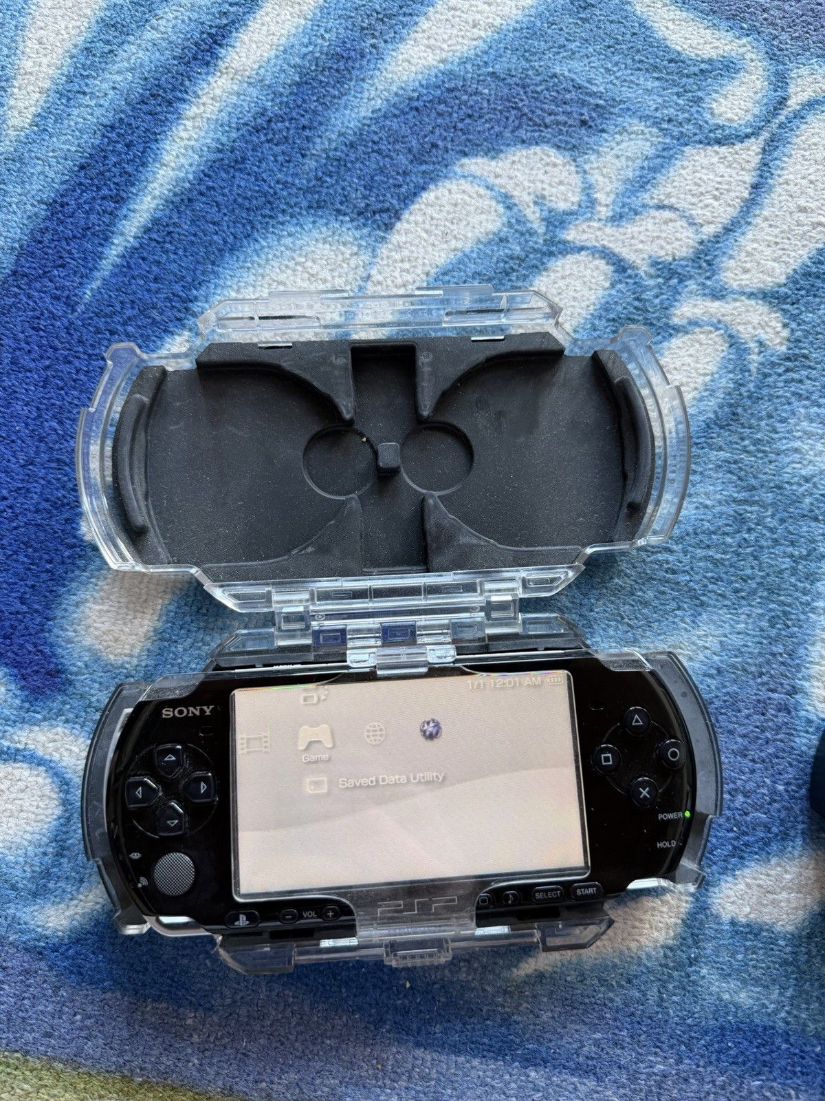 Sony PSP 3001 Console Bundle Cables Hard Shell Case Game Case 2gb SD Card WORKS!