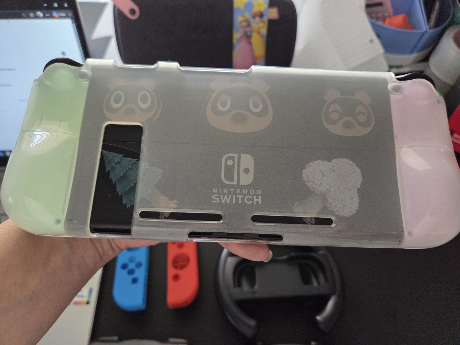 Nintendo Switch 1st Generation Console With Docking Station, Case And Carry Case