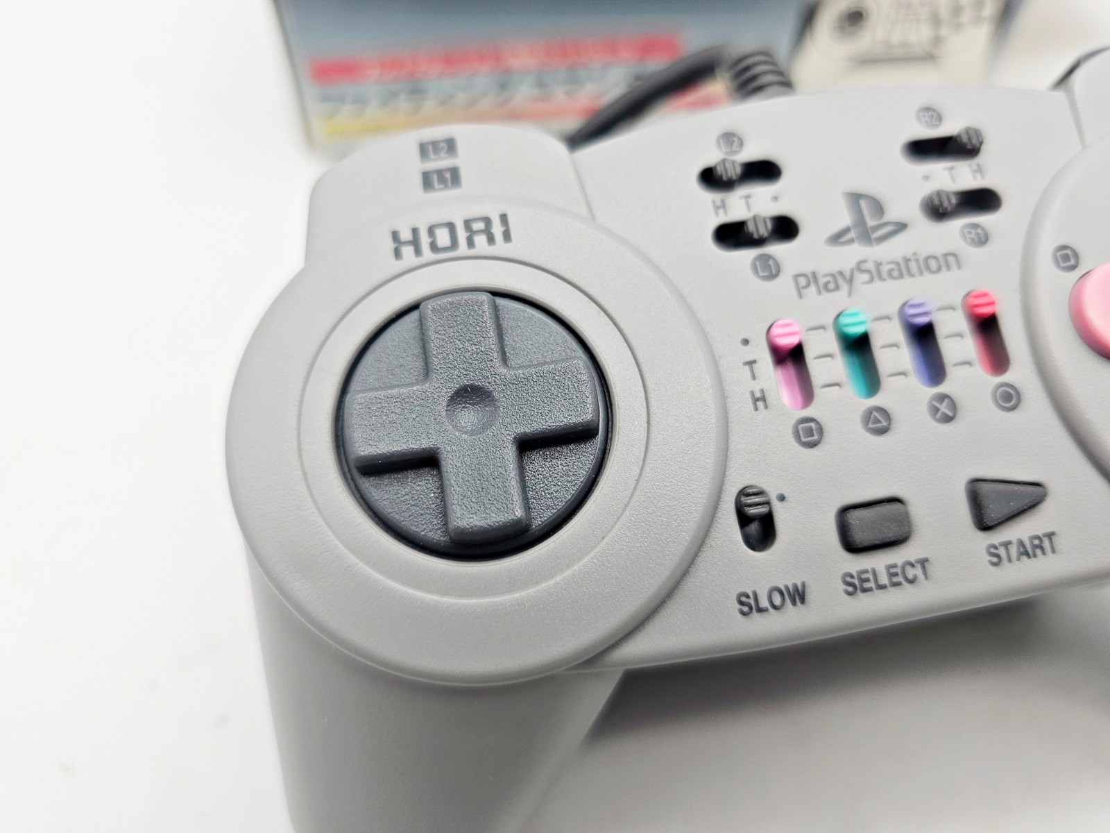 Playstation 1 Controller HORI Fighting Commander 10B Grey
