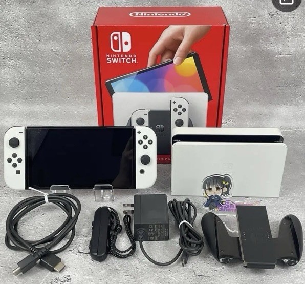 Nintendo Switch OLED Model HEG-001 Handheld Console – 64GB – White