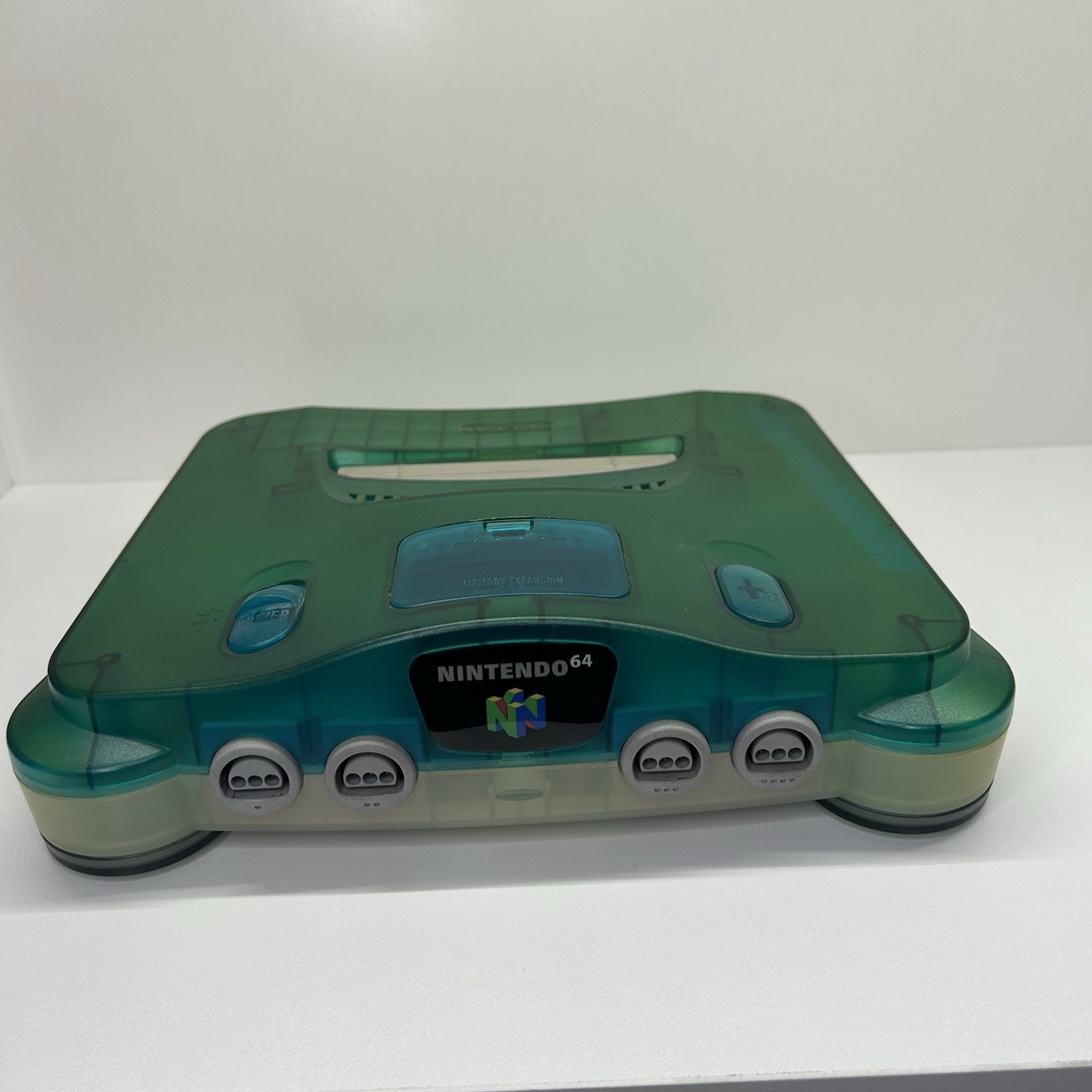 Nintendo 64 N64 Ice Blue Clear Region Free Console Only with Jumper Pack TESTED