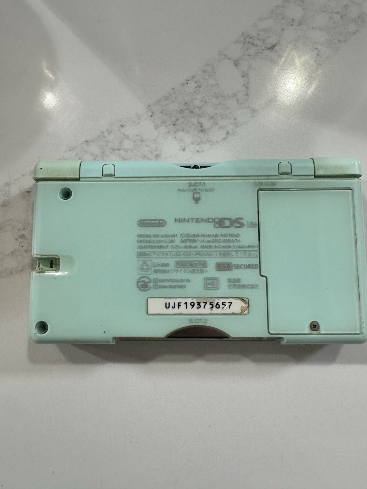 Nintendo DS Lite Ice Blue Console Bundle Charger 3 Games Tested Working JP