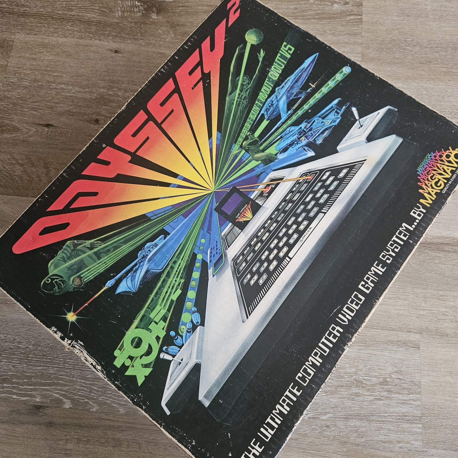 Magnavox Odyssey 2 Microprocessor Video Game System 10 Games PARTS REPAIR AS-IS