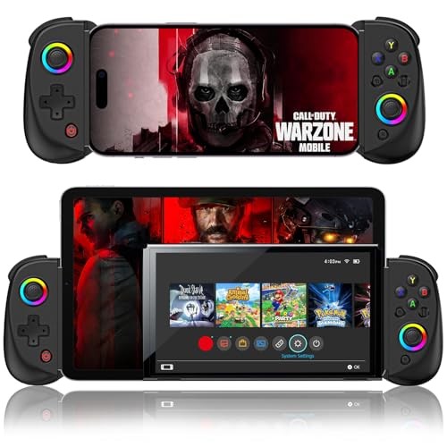 Mobile Gaming Controller for iPad/Tablet[Within 5-10″] Wireless D8 Black