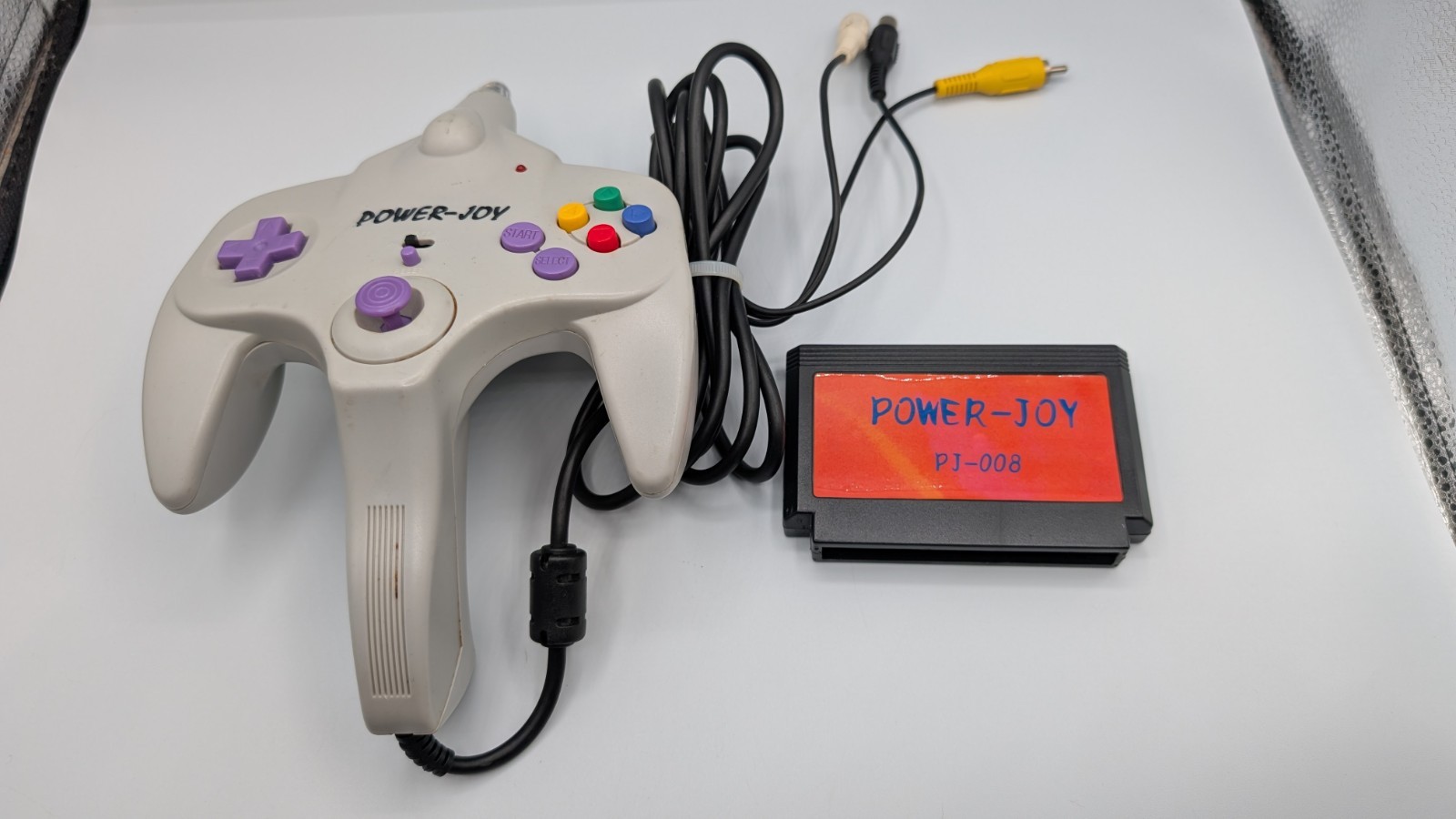 Power-Joy Game Famicom Plug & Play Controller With Cartridge PJ-008