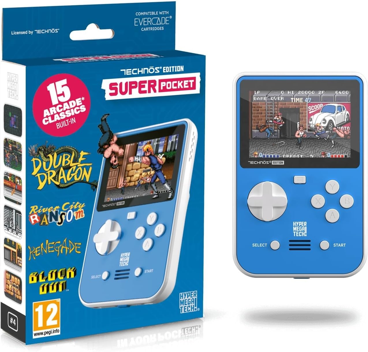 BRAND NEW Evercade TECHNOS Super Pocket Limited Edition HyperMegaTech! Arcade