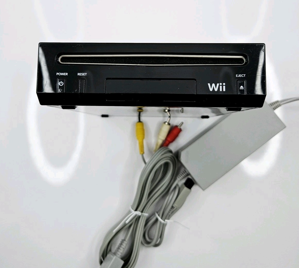Nintendo Wii Console Only Black RVL-101 (USA) Working