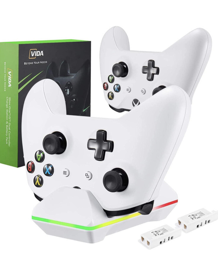 Controller Charger for Xbox One, CVIDA Dual Xbox One/One S/One Elite Charging St