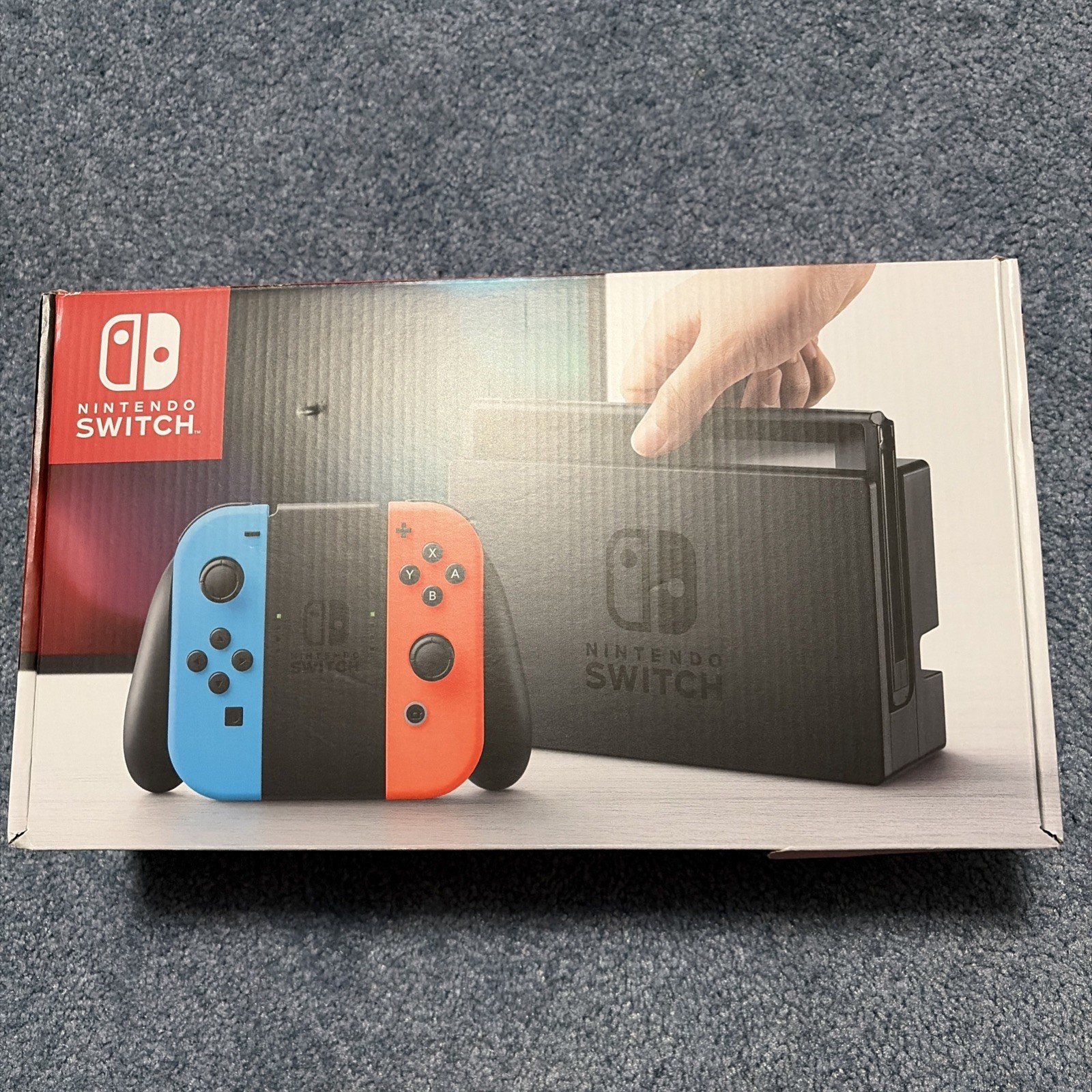 Nintendo Switch 32GB Gray Console with Neon Red and Neon Blue Joy-Con