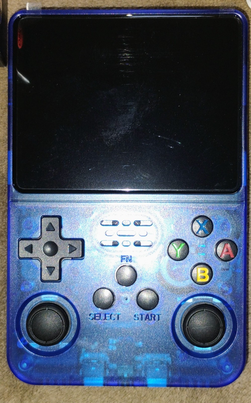 RS36 Game Console 3.5 Inch Screen Crystal Blue 128GB 2100+ Games *OPEN BOX*