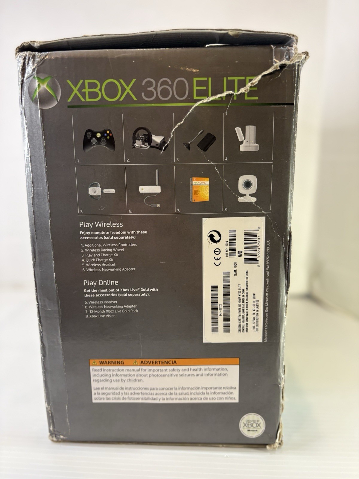 Microsoft Xbox 360 ELITE Core Model Complete Video Game Console System 120GB