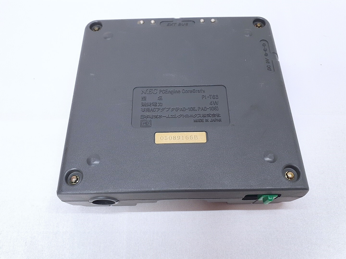 PC Engine CORE GRAFX console 3button + Street Fighter II” Case NTSC-J Tested